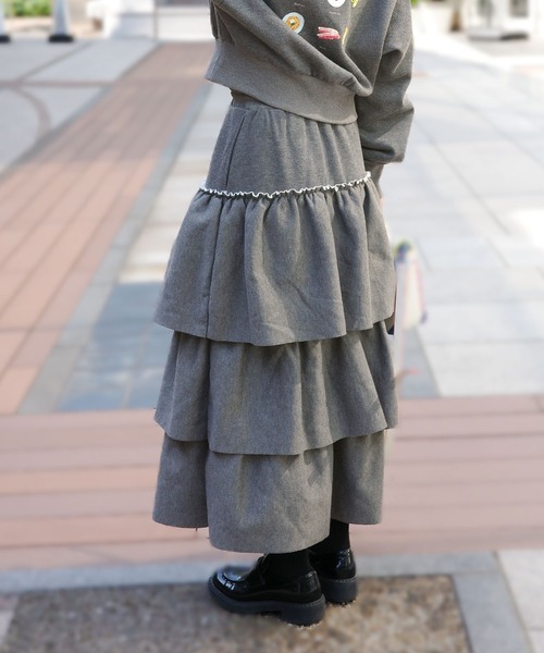 KOBE LETTUCE（神戸レタス） スカート 「 双松桃子さんコラボ 」裏起毛