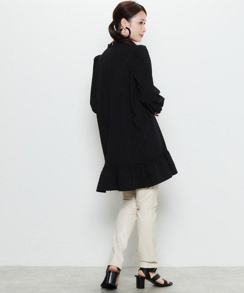 「SOFFITTO」 レザーパンツ FREE ライトベージュ レディース_画像3