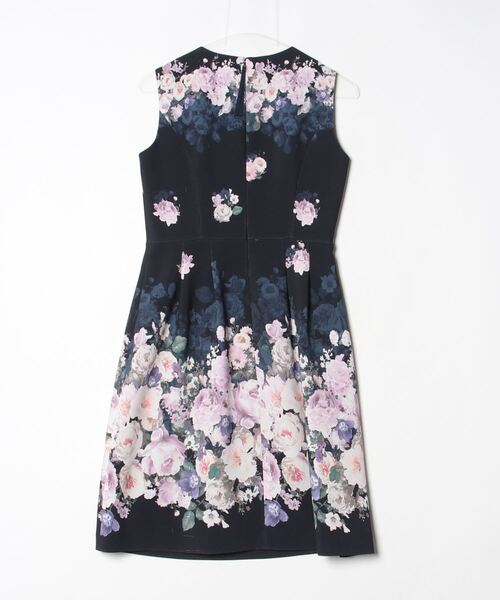 「Rose Tiara」 レースノースリーブワンピース 36 ブラック レディース_画像2