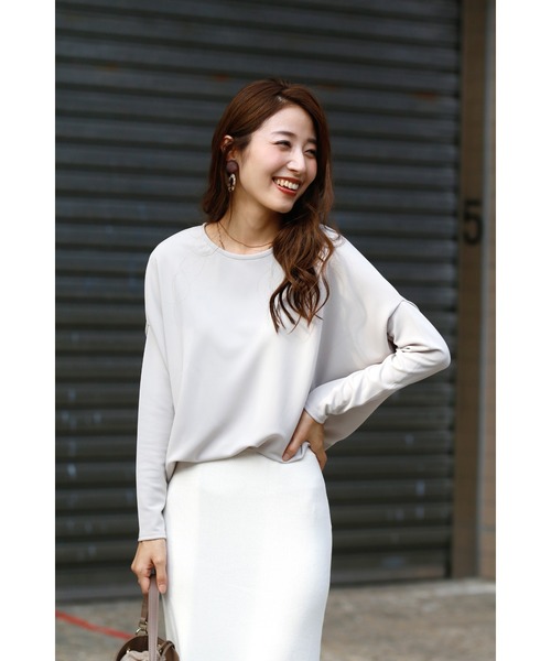 「Ehre style」 長袖カットソー FREE グレー系その他 レディース_画像6