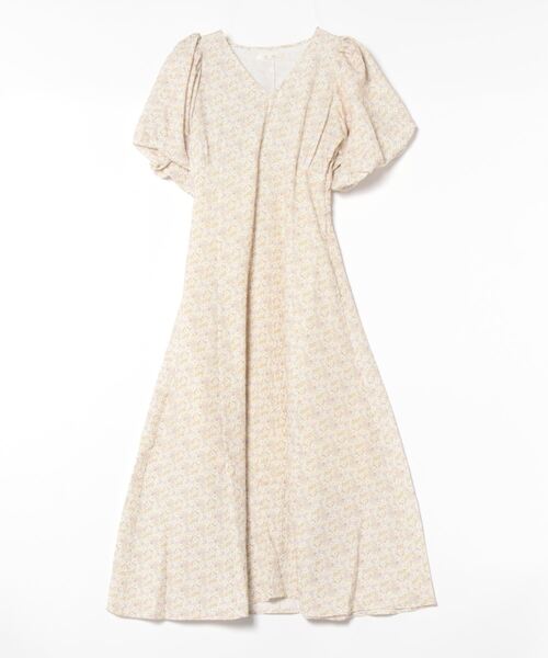 「RAY CASSIN」 半袖ワンピース FREE ベージュ レディース_画像2