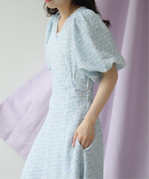 「RAY CASSIN」 半袖ワンピース FREE ベージュ レディース_画像4