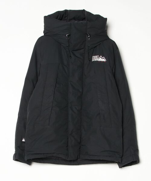 【最終値下げ】FIRST DOWN ブラック ダウンジャケット M FIRST DOWN（ファーストダウン） ダウンジャケット M ブラック メンズ