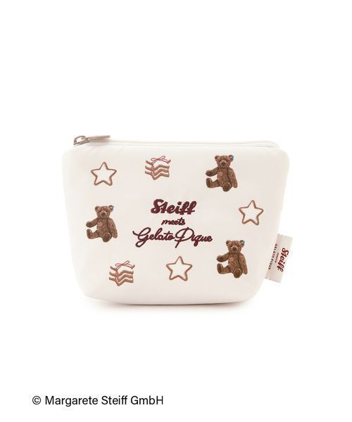 gelato pique（ジェラートピケ） ポーチ 「Steiff」総柄ティッシュ
