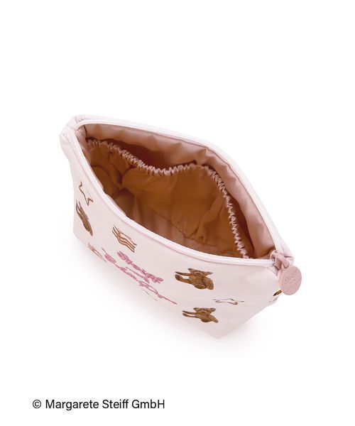 ジェラートピケとSteiffのコラボ　ぬいぐるみ　総柄ポーチ gelato pique（ジェラートピケ）の「【Steiff】総柄ポーチ（ポーチ