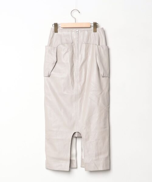 UN3D.（アンスリード） ロングスカート 36 ベージュ レディース