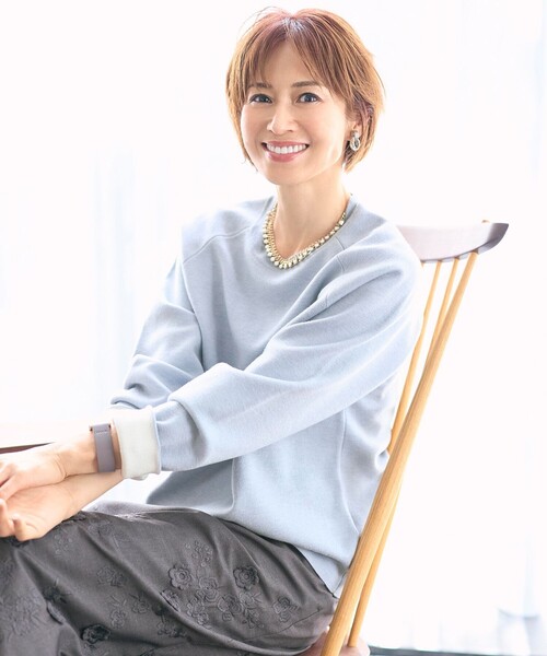 自由区（ジユウク） ニット セーター スムージーラグランスリーブ