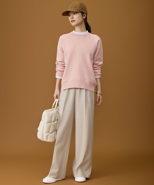 自由区（ジユウク） ニット セーター スムージーラグランスリーブ