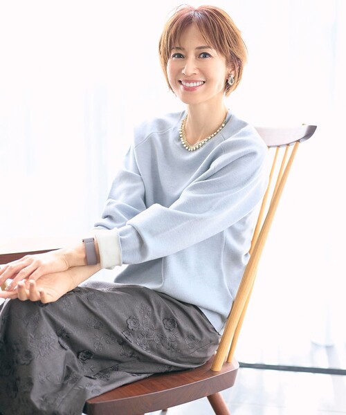 自由区（ジユウク） ニット セーター スムージーラグランスリーブ