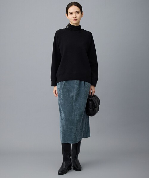 自由区（ジユウク） ニット セーター スムージーラグランスリーブ