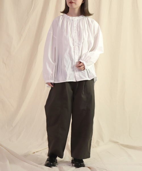 「Brocante」 長袖ブラウス 2 テラコッタ レディース_画像6