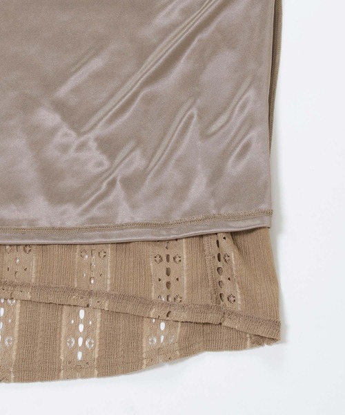 「IKKA LOUNGE」 セットアップ L ベージュ レディース_画像2