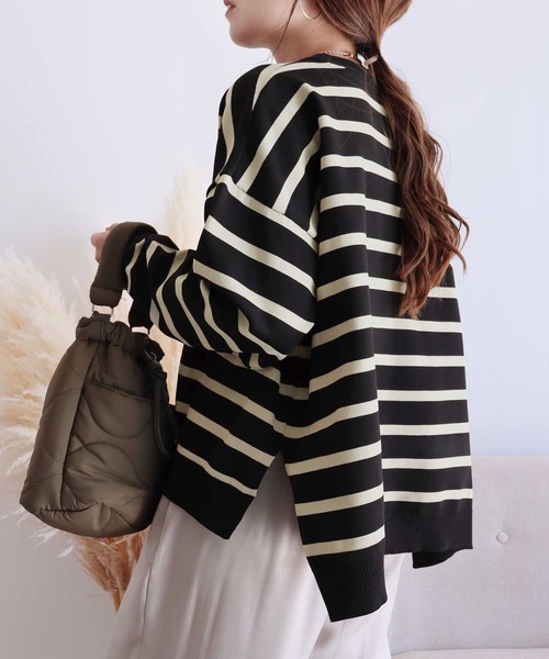 「reca」 長袖ニット M アイボリー レディース_画像2