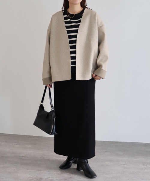 「reca」 長袖ニット M アイボリー レディース_画像5