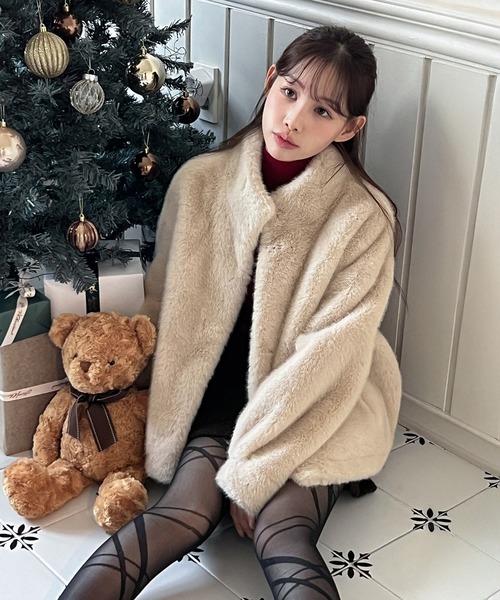 by muni:r コート アウター 「着用動画あり・3色展開」キュービック