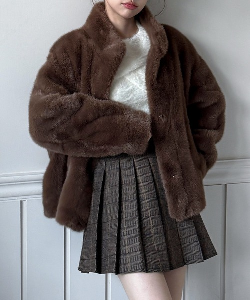 by muni:r コート アウター 「着用動画あり・3色展開」キュービック