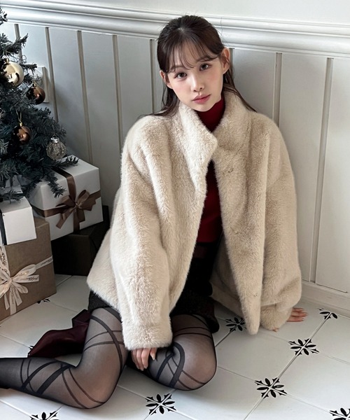 by muni:r コート アウター 「着用動画あり・3色展開」キュービック
