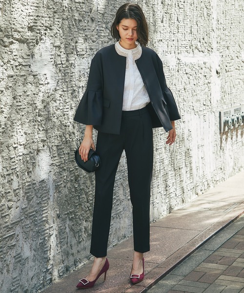 「SMILE ORCHID」 パンツスーツ L ネイビー レディース_画像4