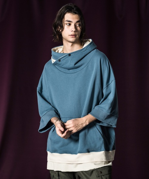 「glamb」 プルオーバーパーカー S チャコール メンズ_画像7