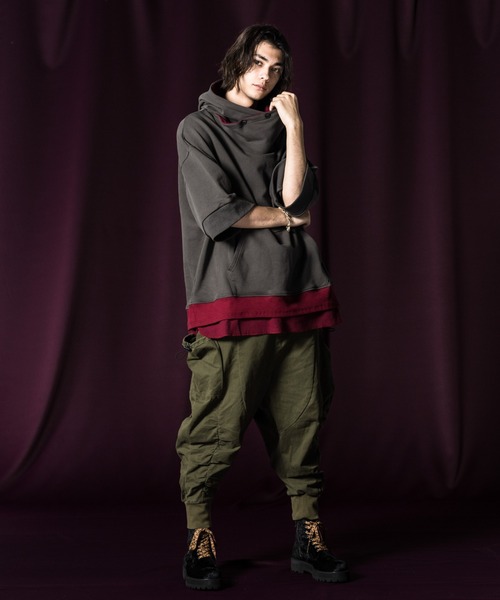 「glamb」 プルオーバーパーカー S チャコール メンズ_画像9