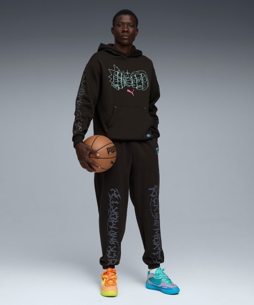 PUMA（プーマ） スウェットパンツ ジャージ PUMA HOOPS x RICK AND