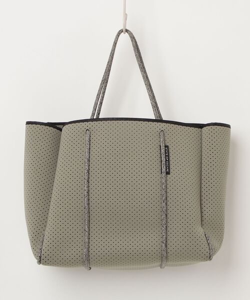 「STATE OF ESCAPE」 トートバッグ - グリーン レディース_画像2