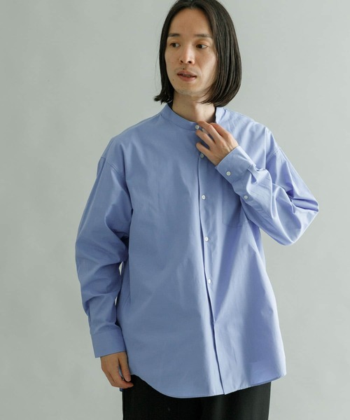 「THOMAS MASON」 長袖シャツ LARGE ブルー メンズ_画像5