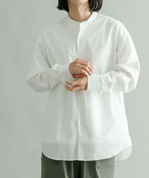 「THOMAS MASON」 長袖シャツ LARGE ブルー メンズ_画像8