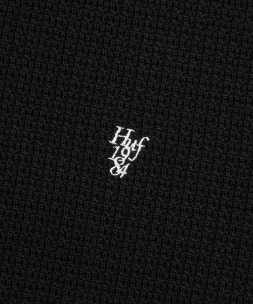 「HUF」 半袖ポロシャツ X-LARGE ブラック メンズ_画像5