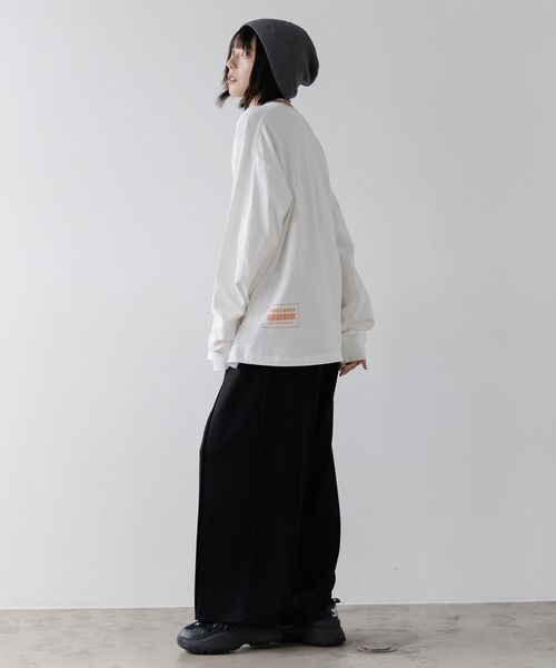 「PBLIM」 長袖カットソー MEDIUM オフホワイト レディース_画像6