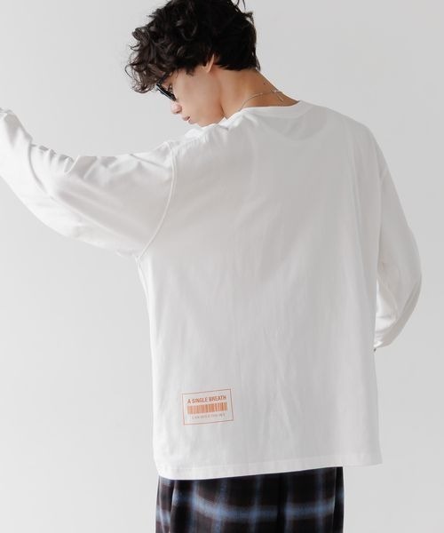 「PBLIM」 長袖カットソー MEDIUM オフホワイト レディース_画像9