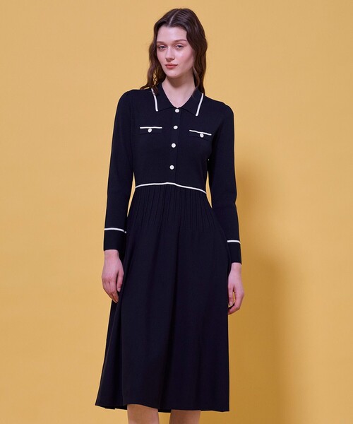 TOCCA（トッカ） ワンピース BI-COLOR KNIT DRESS ニットドレス