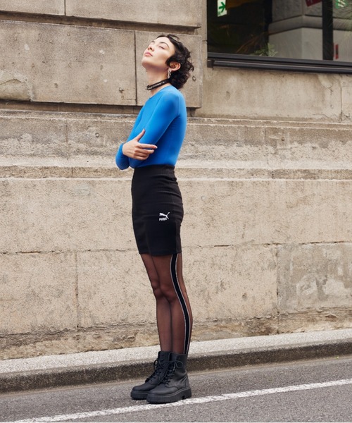 「PUMA」 ブーツ 25.0cm ブラック×ブラック レディース_画像5