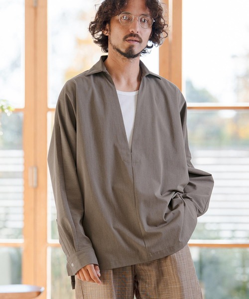 CAMBIO（カンビオ） シャツ ms6349- TRディープスキッパーシャツ(CMB