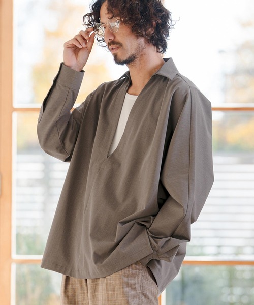CAMBIO（カンビオ） シャツ ms6349- TRディープスキッパーシャツ(CMB