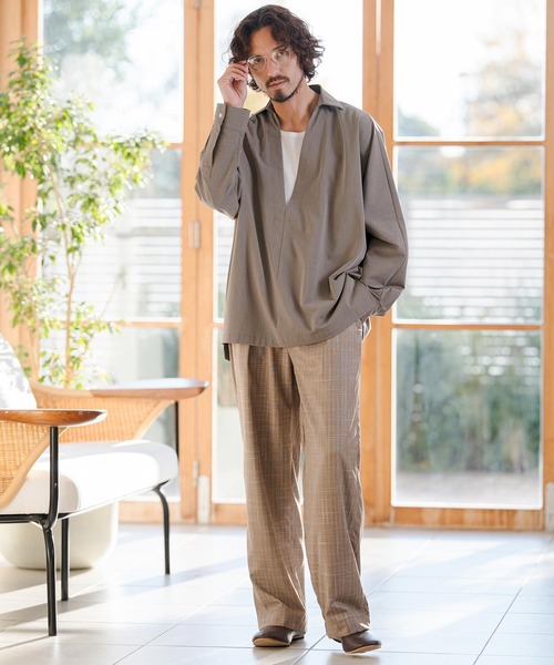 CAMBIO（カンビオ） シャツ ms6349- TRディープスキッパーシャツ(CMB