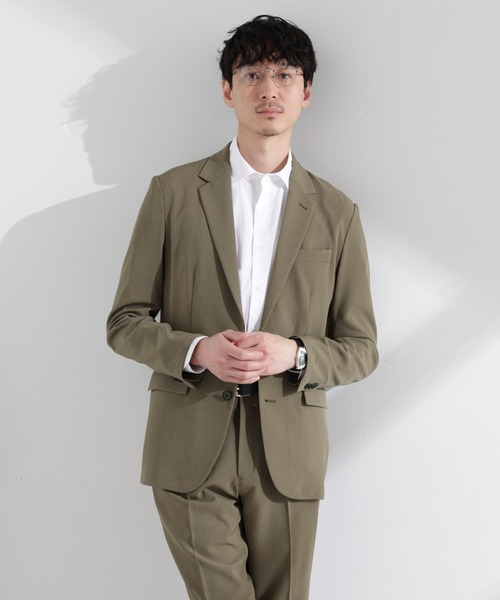 ナノユニバース コーデュロイ セットアップ XL オリーブ ジャケット パンツ NANO universe（ナノ・ユニバース） セットアップ X-LARGE カーキ