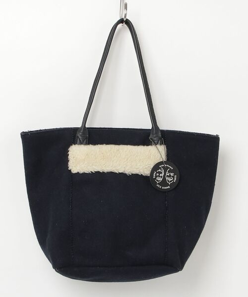 JACK GOMEジャックゴム 黒 トートバッグ ポーチ付 CALY1927 jack gomme（ジャックゴム） トートバッグ - ネイビー レディース