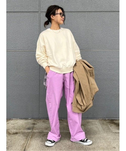 「Champion」 スウェットカットソー M ブラック レディース_画像6