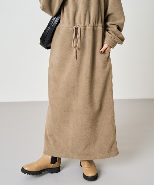 FREAK'S STORE（フリークスストア） 長袖ワンピース フリ- ブラック