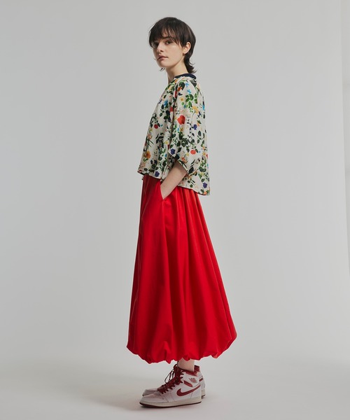 NOISEMAKER（ノイズメーカー） フレアスカート 38 レッド レディース