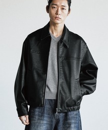 ジャケット・アウター wym ARTIFICIAL FAUX SUEDE ZIP BLOUSON WYM LIDNM ブルゾン アウター ARTIFICIAL GRAIN / FAUX SUEDE ZIP