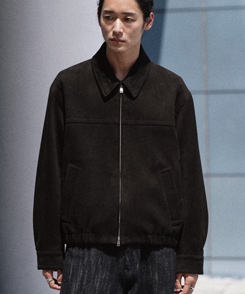 WYM LIDNM ブルゾン アウター FAUX SUEDE ZIP BLOUSON メンズ