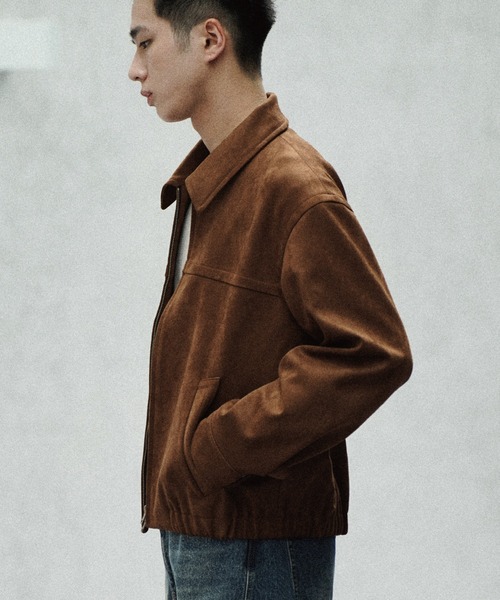WYM LIDNM ブルゾン アウター FAUX SUEDE ZIP BLOUSON メンズ