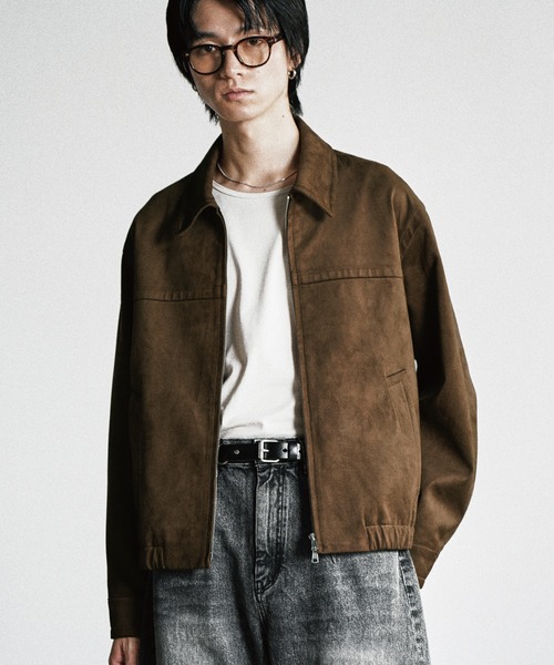 WYM LIDNM ブルゾン アウター ARTIFICIAL GRAIN / FAUX SUEDE ZIP