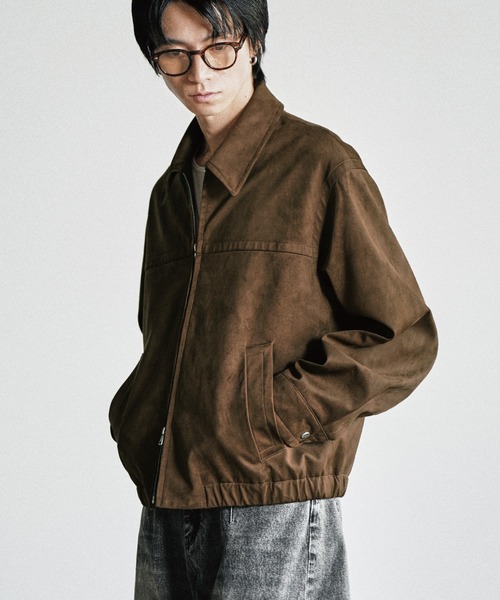 WYM LIDNM ブルゾン アウター ARTIFICIAL GRAIN / FAUX SUEDE ZIP