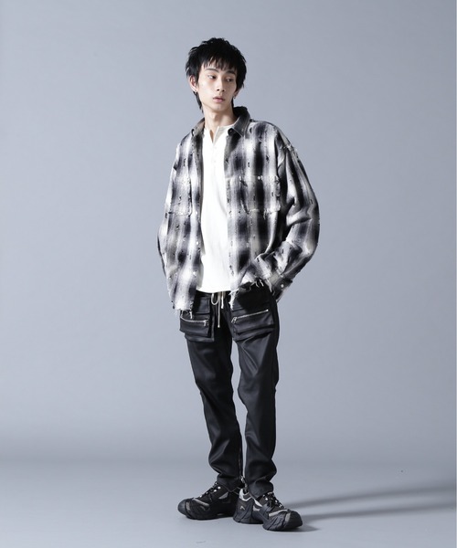 Danke Schon ダンケシェーン 25SS WEB＆限定 TIE DYE LONG SHIRTS タイダイ染めロングスリーブシャツ UNS25083 Free ブラック 長袖 トップス【新古品】【中古】【Danke Schon】 DankeSchon/ダンケシェーン/TIEDYE L/S TEE RACING | L.H.P