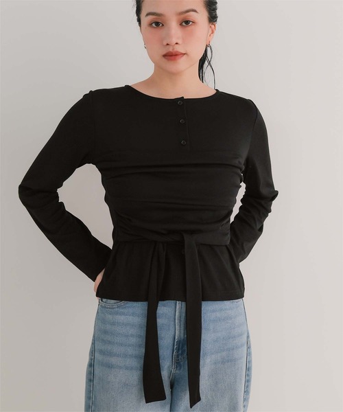miette（ミエット） tシャツ ビスチェレイヤードライクトップス 