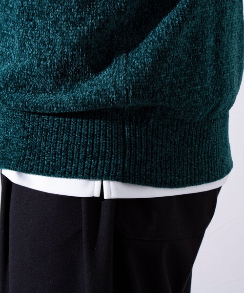 「GLOSTER」 長袖ニット X-LARGE グリーン メンズ_画像9