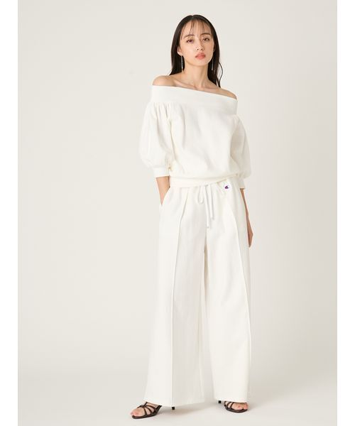 【FRAY I.D Champion】オフショルスウェット、スカートセット売り FRAY I.D（フレイ・アイディー） トレーナー スウェット 「FRAY I.D
